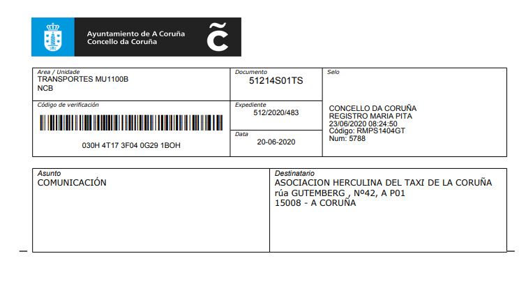 Instalaciones Descuido Cereal Radio Taxi Coruña 981 24 33 33